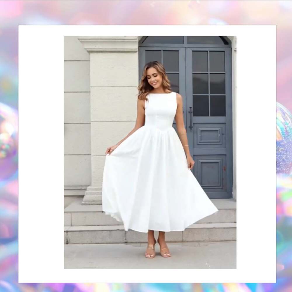 KUTUMAI Women White Summer Sleeveless Maxi Dress Size XSmall NWT